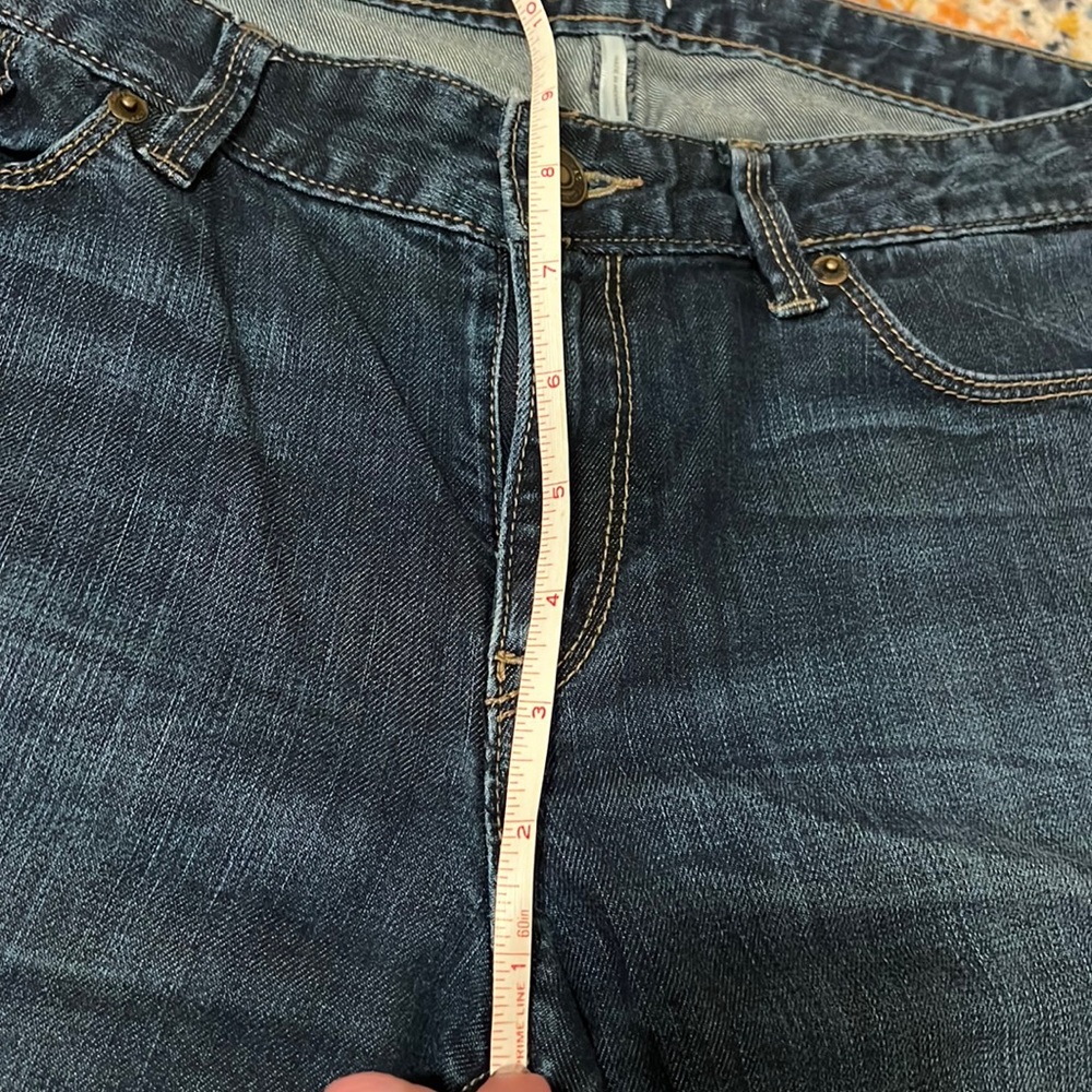 Women’s LOFT 12P 31P petite Modern Straight 5 pocket jeans, no distressing - Picture 7 of 13